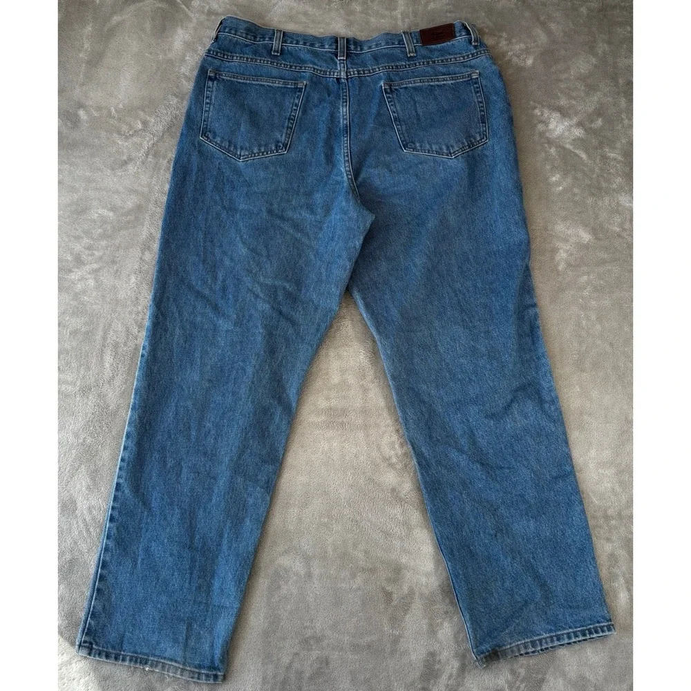 LL Bean Natural Fit Jeans Mens 40x32 Blue Good Medium Wash Straight Leg‎ Cotton
